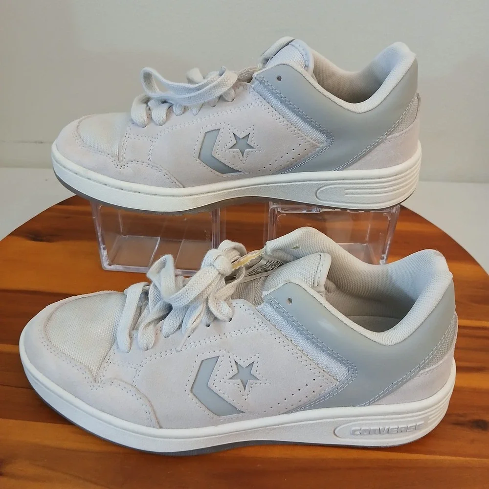 Converse Weapon Low Mens 7.5 Barely Grey Suede Shoes Sneakers A10599C